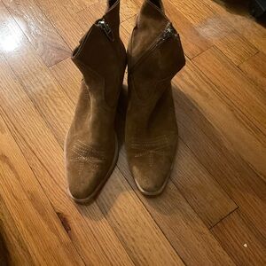 Dolce Vita Silma Brown Suede Ankle Boots